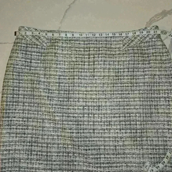 Pendleton Womens Plus Tweed Midi Straight Skirt Blue Gray Size 20W - Picture 4 of 9